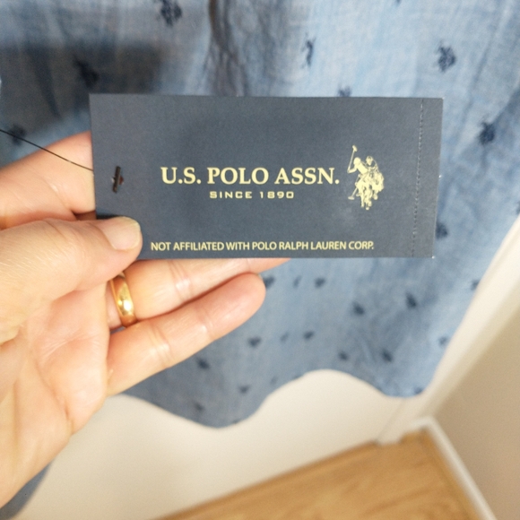 U.S POLO Assn Short Sleeve Button Down Shirt Size 3XL ,Blue Color For Men - Picture 10 of 10